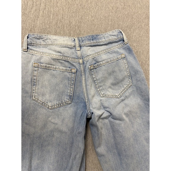 Comfy Hipster Low Rise Baggy Denim Light Wash Size Jeans Size 2R - Picture 9 of 11